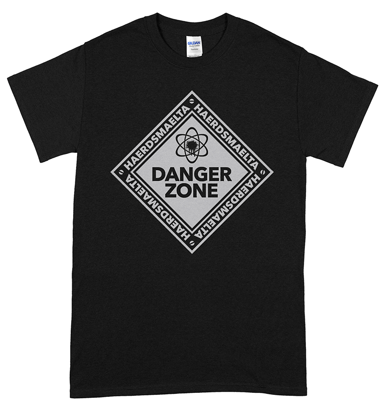HAERDSMAELTA - Danger Zone Black T-shirt
