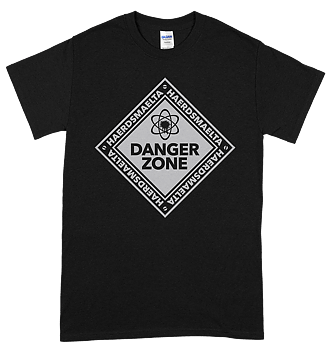 HAERDSMAELTA - Danger Zone Black T-shirt