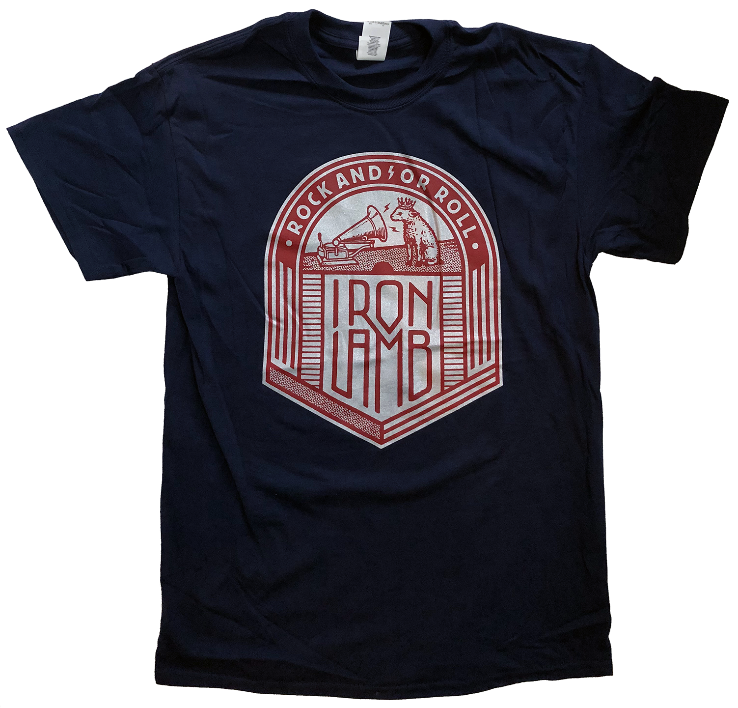IRON LAMB - Rock And/Or Roll Navy Blue T-shirt