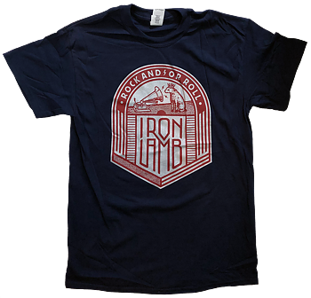 IRON LAMB - Rock And/Or Roll Navy Blue T-shirt