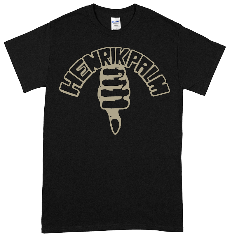 HENRIK PALM - Neatad SVART T-shirt