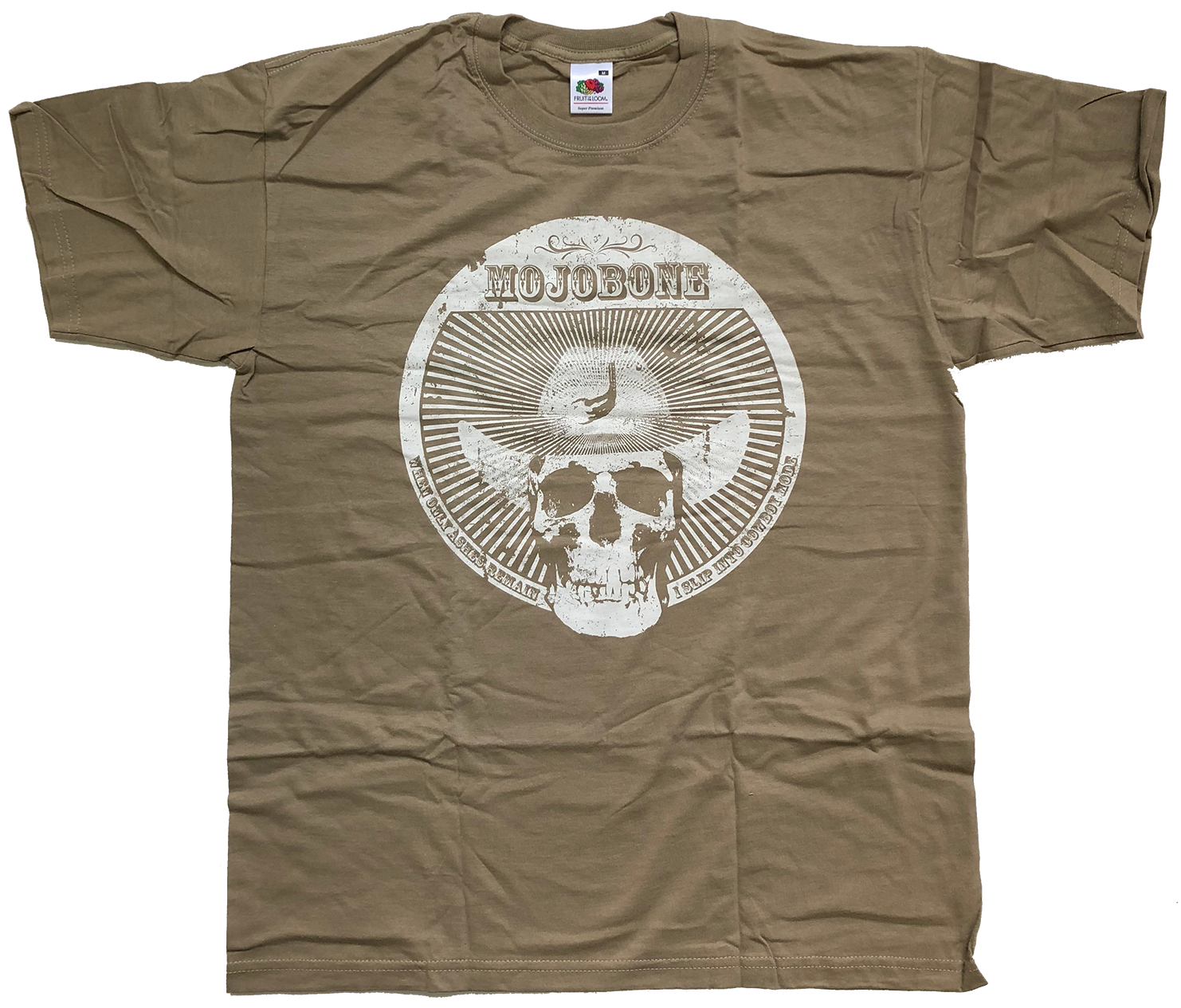 MOJOBONE - When Only Ashes Remain Olive/White T-shirt