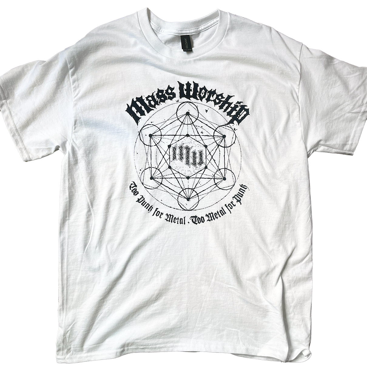 MASS WORSHIP - Too Punk... Vit T-shirt