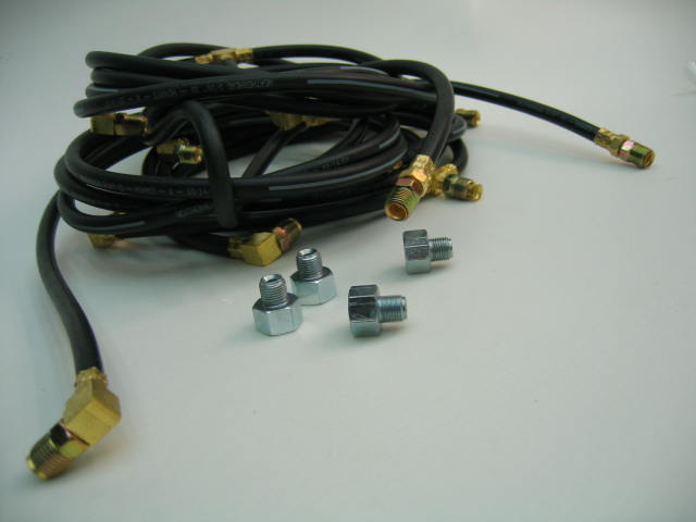 HYDRAULSLANG SVART GUMMI SET