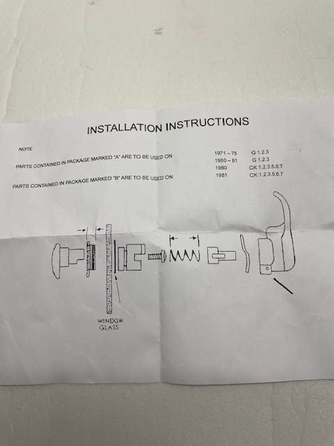 Låsvred ventilationsruta Vänster - 4