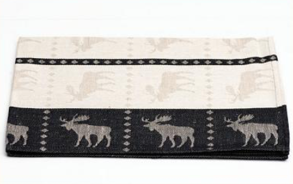 Set Buttermesser & Küchentuch Elch schwarz - 4