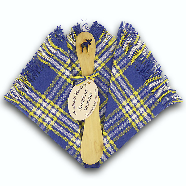 Set Buttermesser Elch blau-gelb