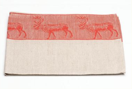 Set Buttermesser & Küchentuch Rentier rot - 3