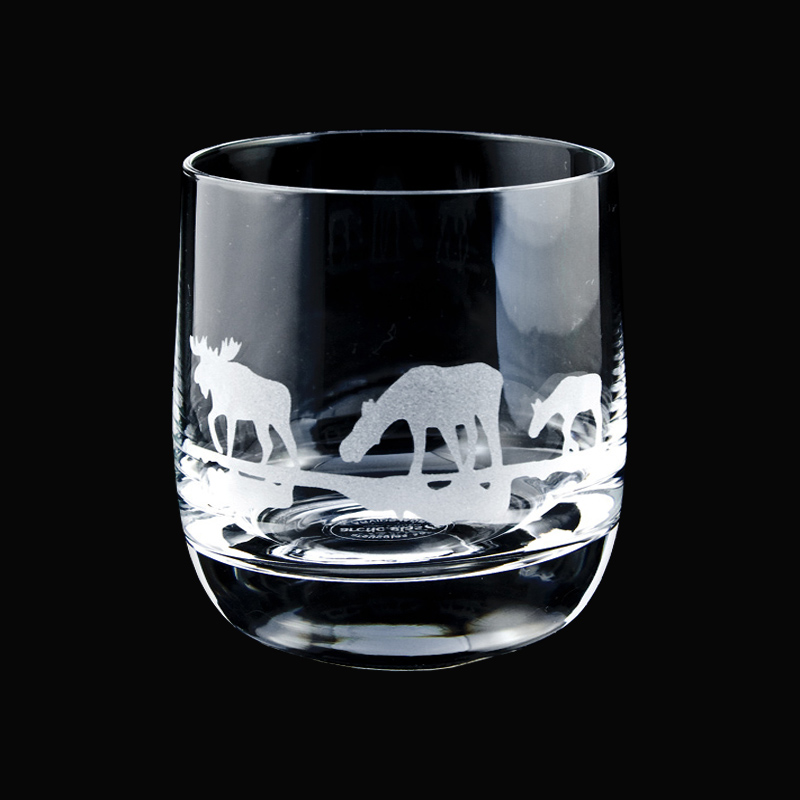 Whiskyglas Elch und Rentier