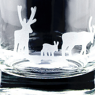 Whiskyglas Älg och Ren - 2