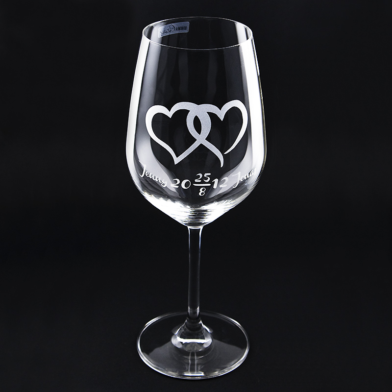Weinglas Liebe - Hochzeit
