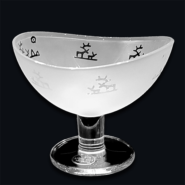 Schale mit Fuss Lappland - verschiedene Motive