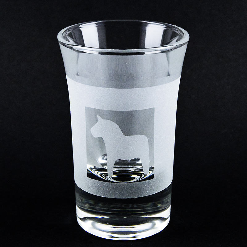 Snapsglas Dalahäst
