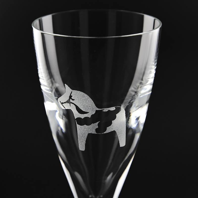 Snaps- och Akvavitsglas Dalahäst - 2