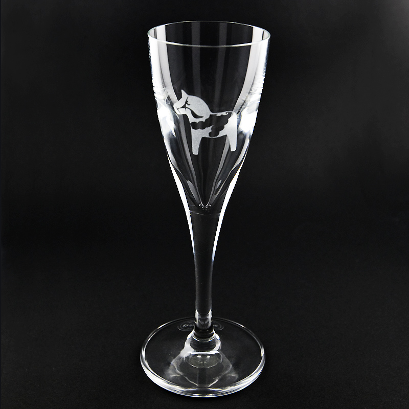 Snaps- och Akvavitsglas Dalahäst