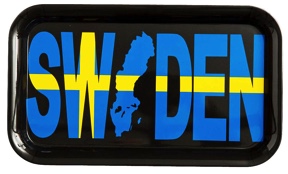 Frühstückstablett Schweden gelb/blau