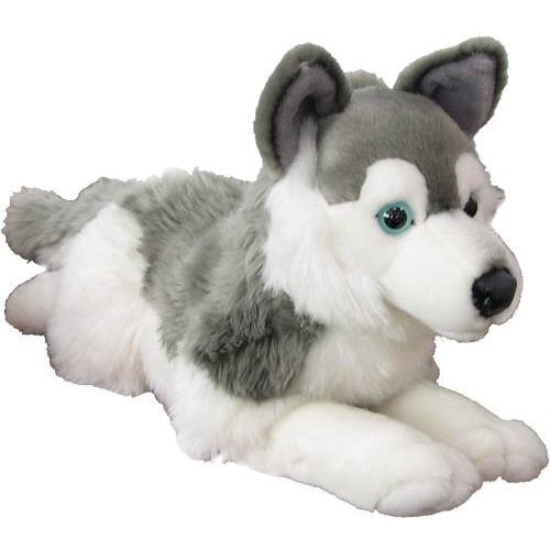 Husky liegend 20 cm