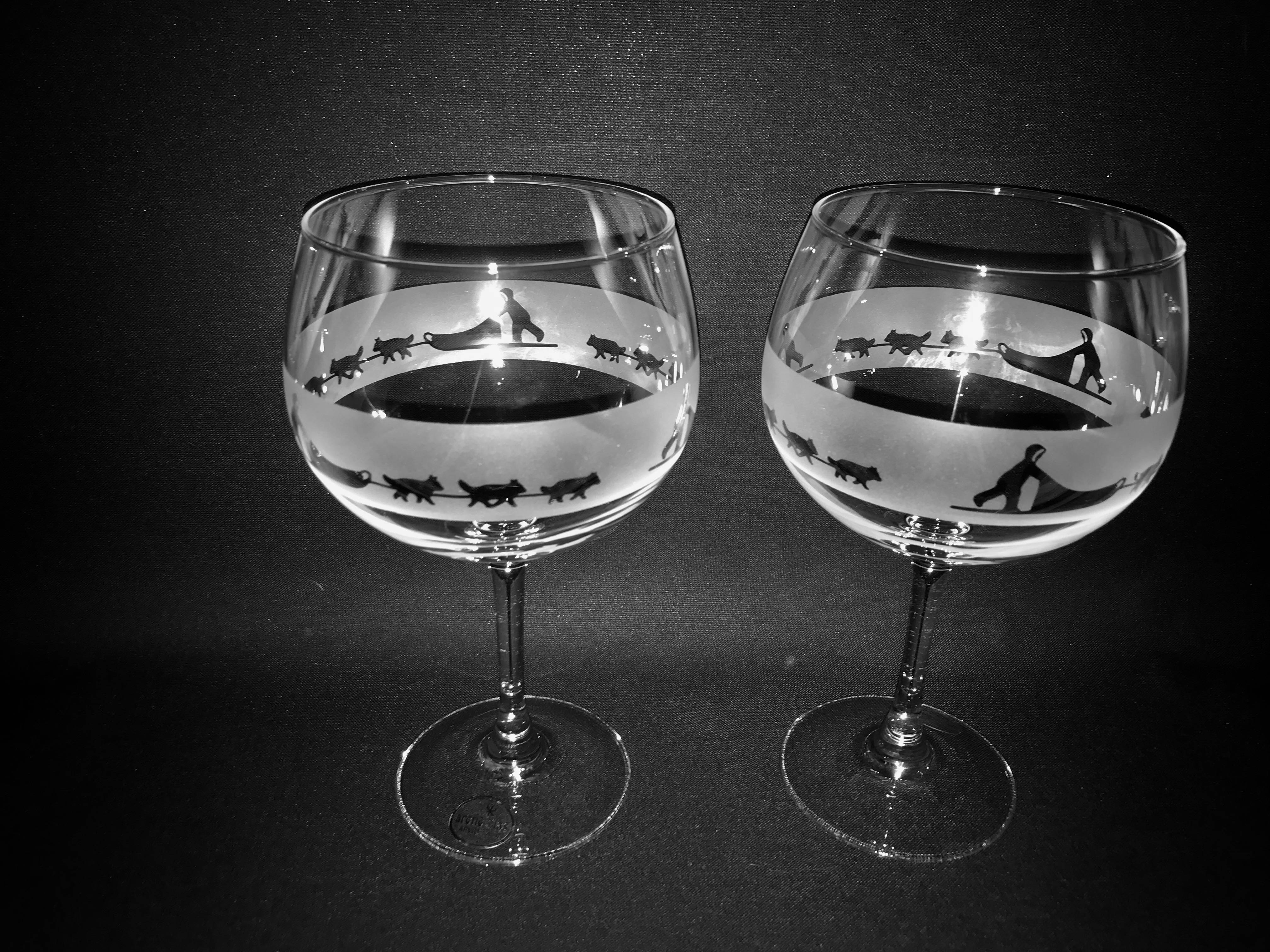 Gingläser / Aperol-Gläser Schlittenhunde