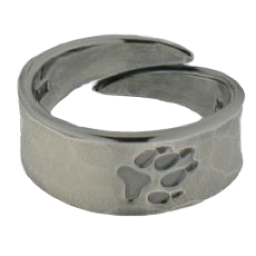 Ring Wolfsspuren oxidiert - 5