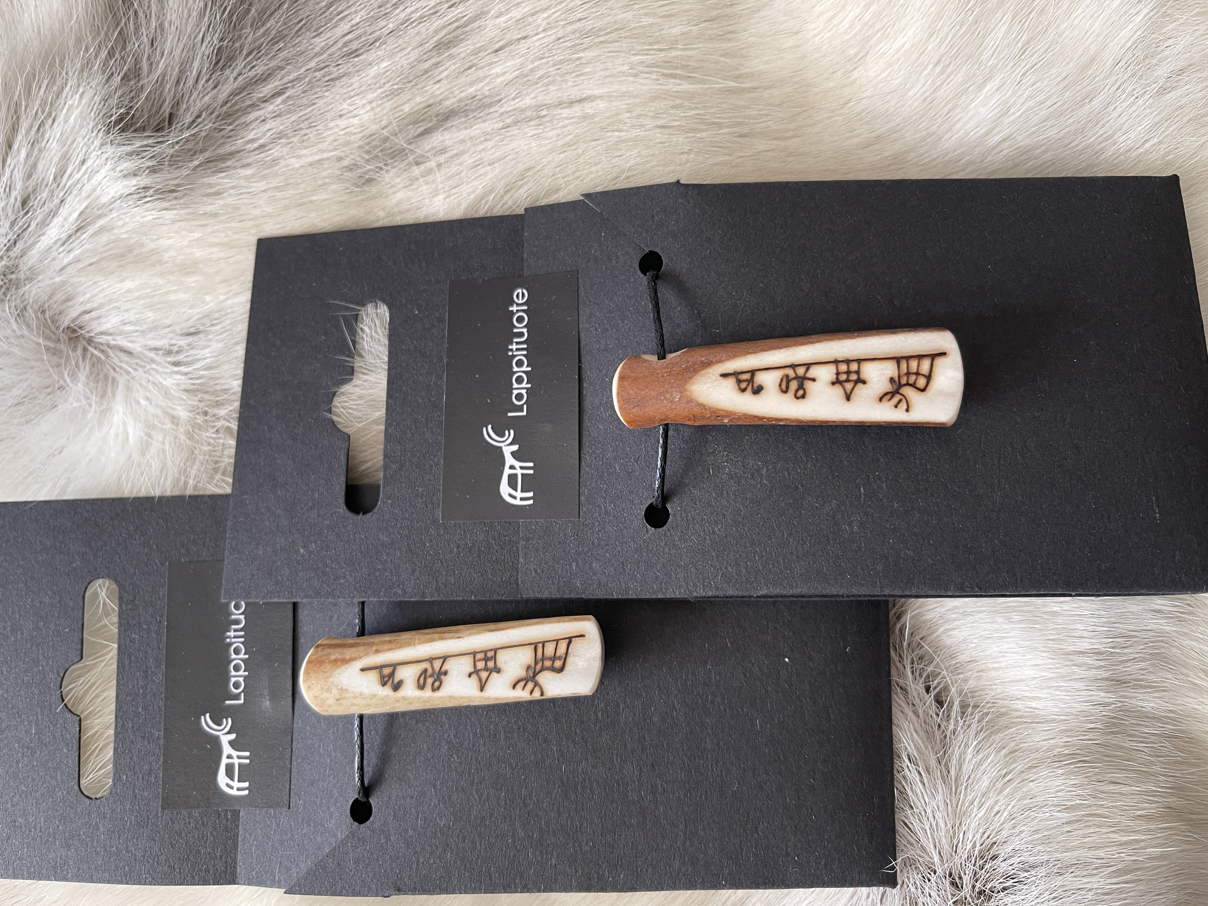 Halskette Rentierhorn mit großem Motiv