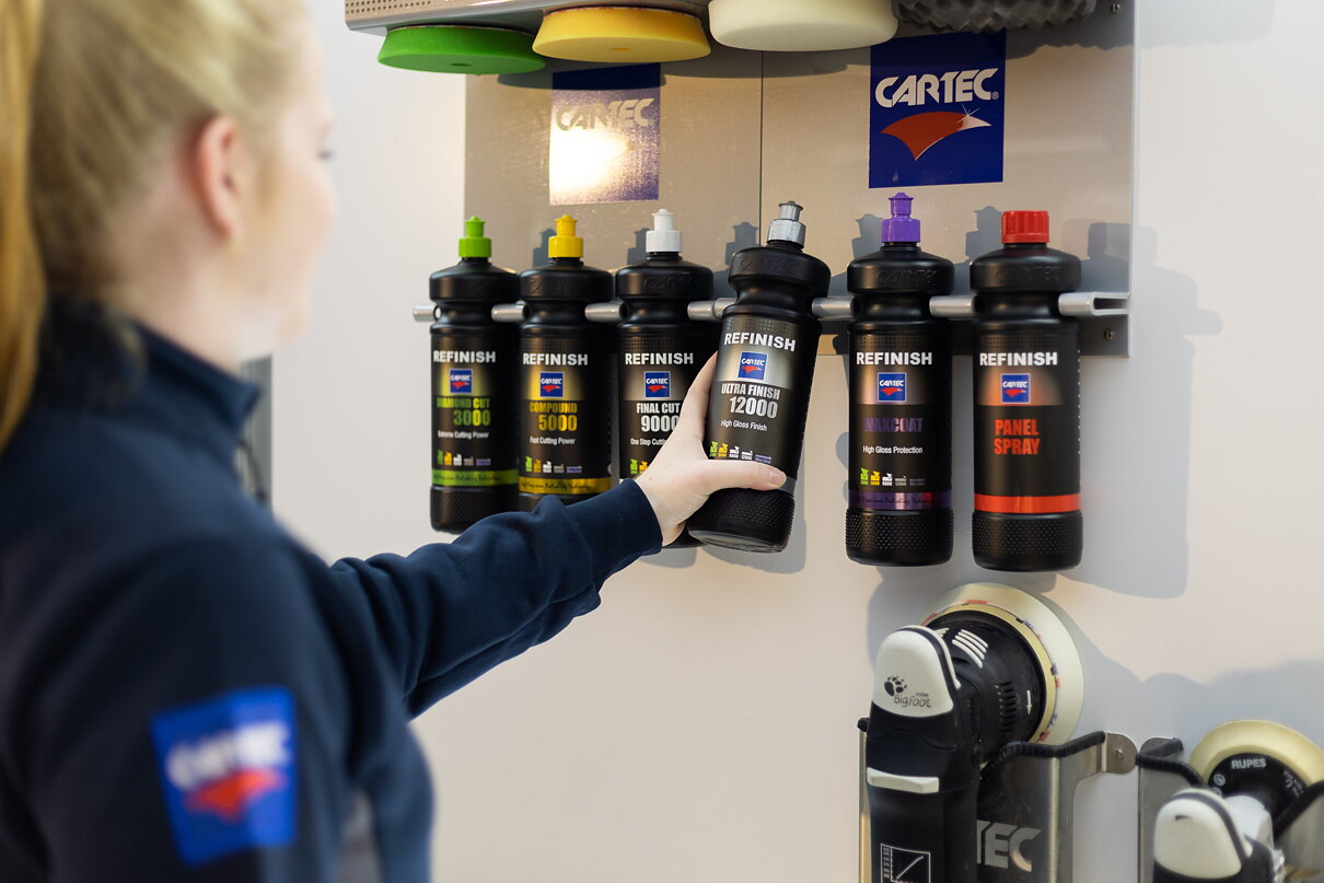 Välj polermedel & trissa