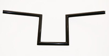 STYRE JAMMER SVART PULVERLACK  "Z", (TEXAS STYRE) 1" DIAMETER 10" HÖGT, UTAN INPRESSNINGAR