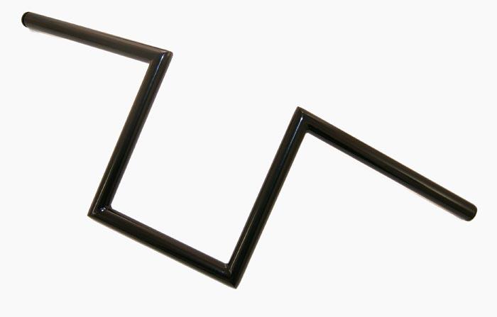 STYRE JAMMER SVART PULVERLACK  "Z", (TEXAS STYRE) 1" DIAMETER 10" HÖGT, UTAN INPRESSNINGAR