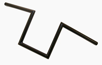 STYRE JAMMER SVART PULVERLACK  "Z", (TEXAS STYRE) 1" DIAMETER 10" HÖGT, UTAN INPRESSNINGAR