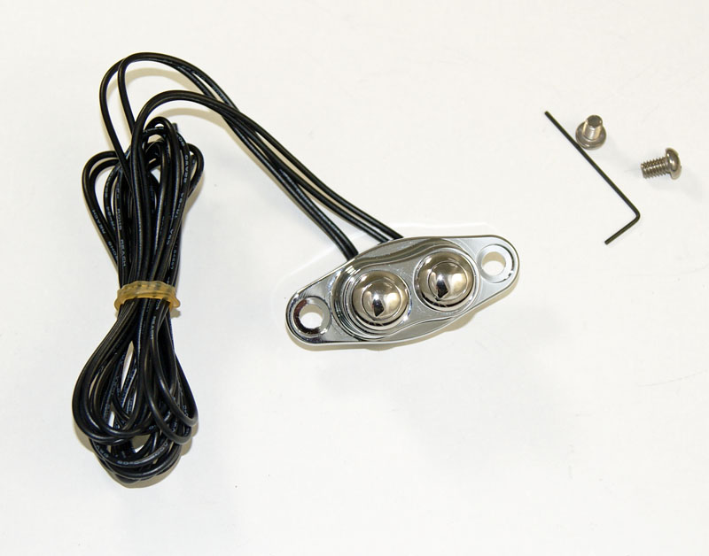 STRÖMBRYTARE KROMAD ALUMINIUM MED 2 ST. ROSTFRIA MICRO KONTAKTER. - 2