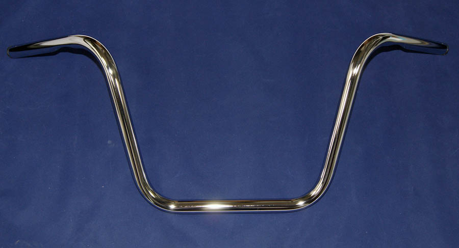 STYRE 1" APE HANGER 32 CM KROMAT, MED INPRESSNINGAR