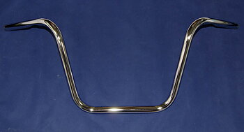 STYRE 1" APE HANGER 32 CM KROMAT, MED INPRESSNINGAR