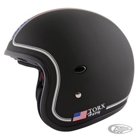 HJÄLM "TORX HARRY HELMETS" MED INBYGGT FLIP VISIR, EU GODKÄND, STORLEK SMALL 55/56 cm. - 3