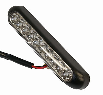 BAKLYSE LED, E-MÄRKT KLART GLAS
