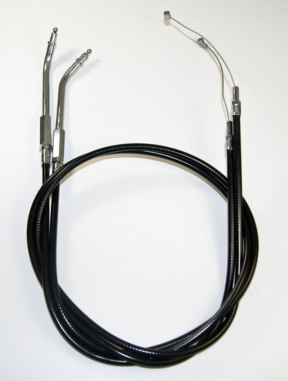 GASVIRE / RETURVIRE HD XL SPORTSTER  2004-10, 8" LÄNGRE ÄN ORIGINAL, 30 GRADERS BÖJ VID HANDTAGET. ERSÄTTER ORIGINAL HD: 56884-07, 56886-07