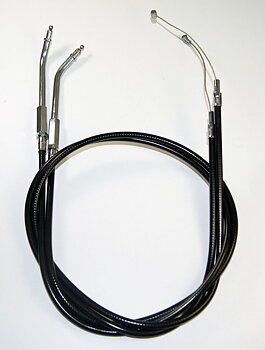 GASVIRE / RETURVIRE HD XL SPORTSTER  2004-10, 8" LÄNGRE ÄN ORIGINAL, 30 GRADERS BÖJ VID HANDTAGET. ERSÄTTER ORIGINAL HD: 56884-07, 56886-07