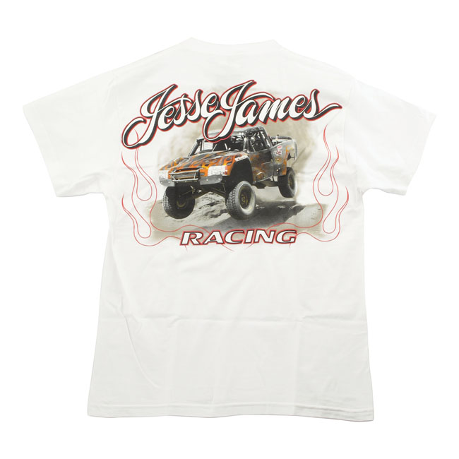 JESSE JAMES T-SHIRT " FRÅN WESTCOAST CHOPPERS" VIT, SMALL