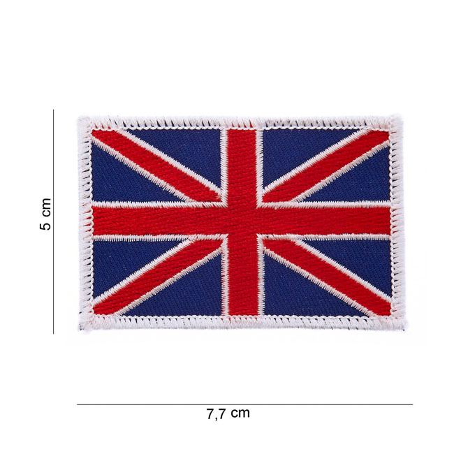 TYGMÄRKE UNION JACK, 5X7,7 CM STOR