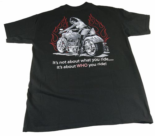 T-SHIRT "WHO YOU RIDE" XL - 2