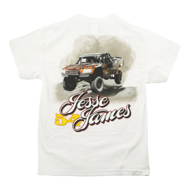JESSE JAMES T-SHIRT " FRÅN WESTCOAST CHOPPERS" VIT, 3XL