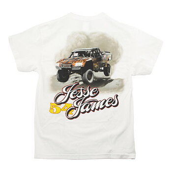 JESSE JAMES T-SHIRT " FRÅN WESTCOAST CHOPPERS" VIT, 3XL