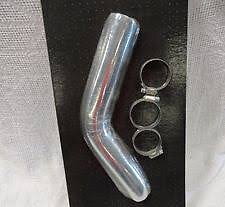 Chrome Rear Heat Shield for Dyno Power 1 3/4 stagger dual exhaust system.