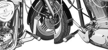FRAMFLYTTADE REGLAGE MED O-RINGS FOTPINNAR, HD FXR 1982-94