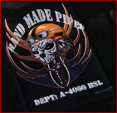 T-SHIRT "HAND MADE PIPES" M - 2