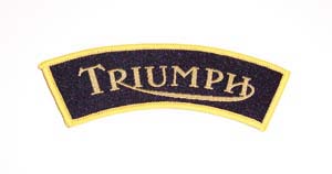 TYGMÄRKE TRIUMPH GUL/SVART