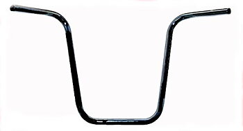 STYRE APE HANGER 1" 46 CM. SVART PULVERLACK MED INPRESSNINGAR