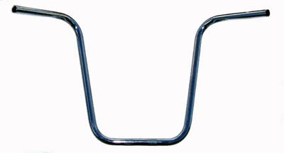 STYRE "APE HANGER" 1", 46 CM. KROMAT MED INPRESSNINGAR