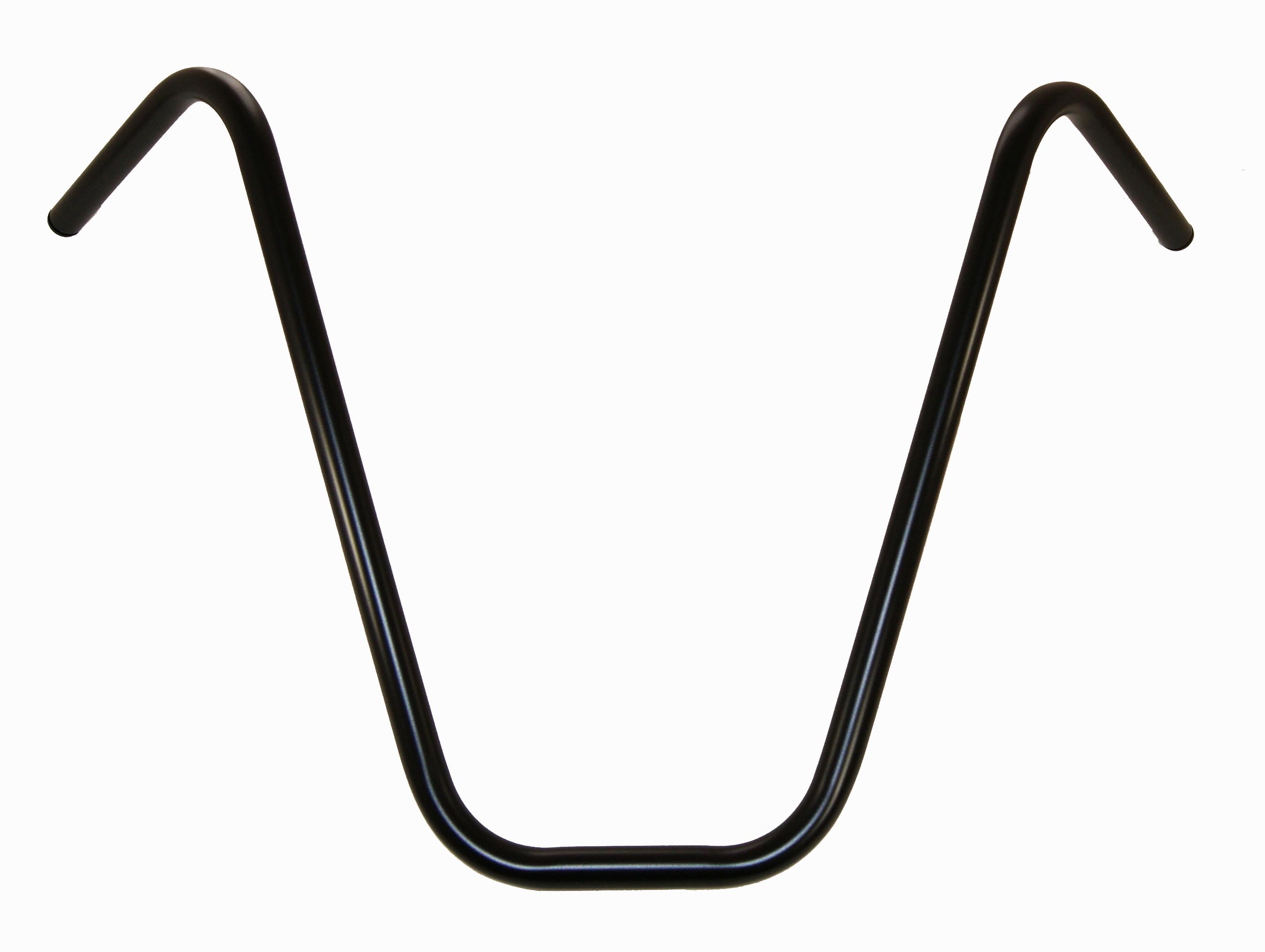 STYRE APE HANGER 1" 51 CM. SVART PULVERLACK UTAN INPRESSNINGAR