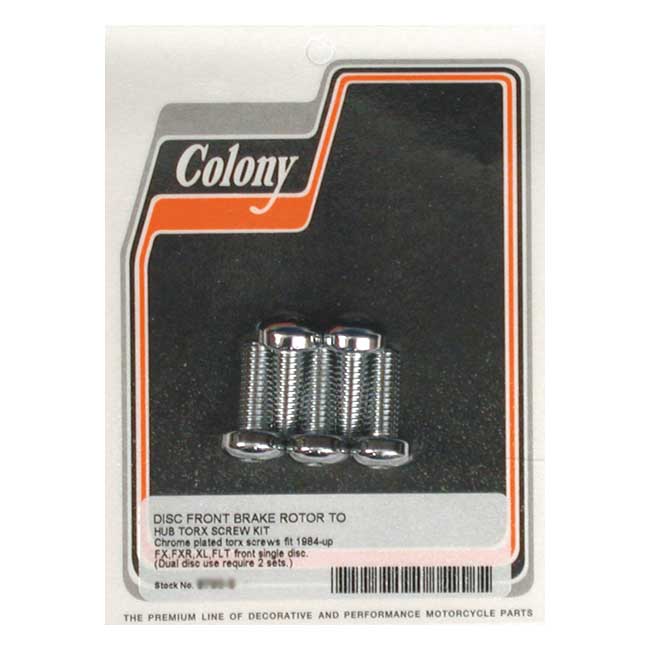 BULT SET BROMSSKIVA FRAM HD COLONY. PASSAR: 1984-15 FX; 1984-94 FXR; 1984-19 FLT/Touring, XL; 2006-17 Dyna