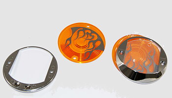 BLINKERS GLAS & SARG SAMT DEKOR "INFERNO"