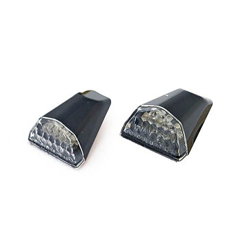 BLINKERS "SWIFT" LED E-MÄRKTA, SVARTA MED KLART GLAS